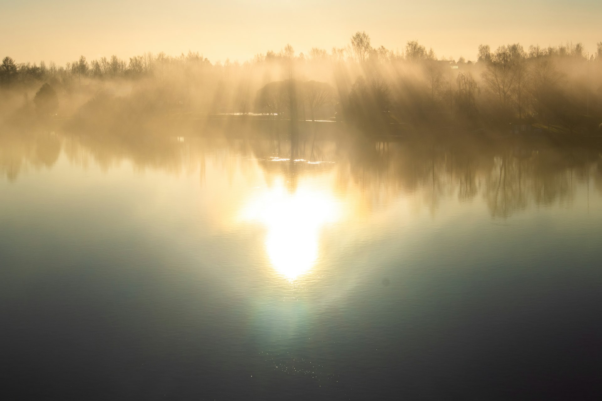 Sunrise over the Ume river